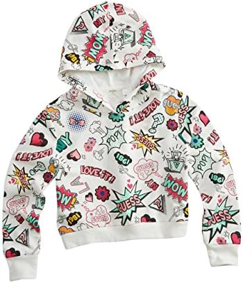 GUESS Kids Girls Big Girl Pop-Art Print Cropped Hoodie (7-16)