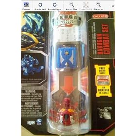 Bakugan Gundalian Invaders Combat Set Blue Aquos Terrorcrest and Red Pyrus Phosphos