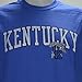 University of Kentucky Wildcats UK Basketball KY Arch Distressed Style T Shirt Blue