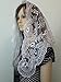 White Spanish Style Veils and Mantillas Church First Communion Lace Mass Large-WSP