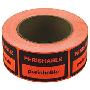 Amazon.com : Perishable - Shipping Label 2" x 3" 500/roll : Everything Else