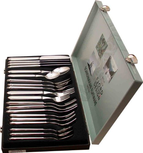 20 Piece Norwegaian Stainless Steel Nora Fjord Design Flatware Hostess Gift Set