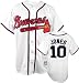 Chipper Jones Atlanta Braves Home White MLB Replica Jersey