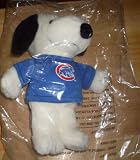 Metlife Chicago Cubs Baseball 2006 Plush 9 Snoopy
