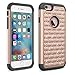 iPhone 6S Plus Case, iPhone 6 Plus Case, Elegant Choise Hybrid [Dual Layer] Armor Studded Rhinestone Crystal Bling Case Cover for (5.5 inch) iPhone 6S Plus/iPhone 6 Plus (A Rose Gold+Black)