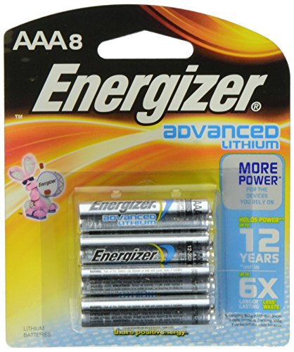 Energizer Advanced Lithium Batteries, AAA Size, 8 Count