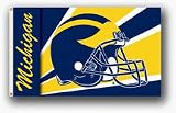 Michigan Wolverines Premium 3' x 5' Helmet Flag