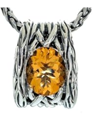 Balissima By Effy Collection Sterling Silver Citrine Pendant