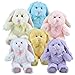 Greenbrier Multipack of 6 Floppy Eared Plush Bunny Animals