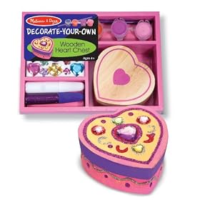 Melissa & Doug Decorate-Your-Own Heart Chest