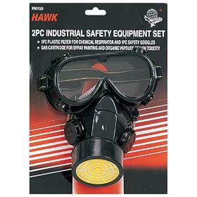 SAFETY-GOGGLE RESPIRATOR-FILTER 2-PIECE SET