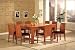 Furniture FX Square Dining Set Square Dining Table Set in Cherry