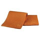 MUkitchenMUmodernWaffleMicrofiberDishcloth,Setof3,Rum