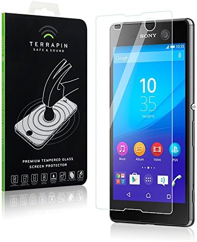 Sony Xperia M5 Case, Terrapin [Tempered Glass] Screen Protector Case / Guard / Film / Cover for Sony Xperia M5