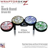 Rusted Metal Colors Skin by WraptorSkinz fits Rock Band Drum Set for Nintendo Wii, XBOX 360, PS2 & P