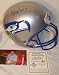 Steve Largent Autographed/Hand Signed Seattle Seahawks Full Size Deluxe Replica Football Helmet with