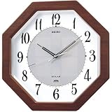 SEIKO CLOCK (セイコークロック) 掛け時計 セイコー ソーラープラス ソーラー 電波時計 ツイン・パ 木枠 SF228Bの画像