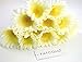 10 PCS Real Touch Latex Silk Artificial fake plastic Daisy Chrysanthemum Flowers Sun Chrysanthemum,Sunflower, Simulation Gerber, Dimorphotheca,Party Room home Decoration DIY Flower Bouquet (white)