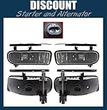 IMAGE OF This Is A Brand New Aftermarket Pair Fog Light Driving Light Lamp With Bulbs That Fits A 02 03 04 05 06 2002 2003 2004 2005 2006 Cadillac Escalade Base EXT ESV 8Cyl 5.3L 6.0L Passenger Driver Side RH LH Right Left Hand Chrome Housing Clear Plastic Lens DOT SAE Approved OE Replacement 15252039 15252038 GM2593138 GM2592138