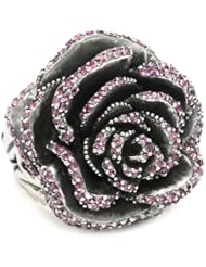 King Baby "Rose" Rose Ring with Pink Cubic Zirconia