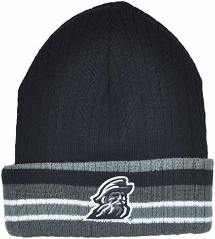 NCAA Appalachian State Mountaineers Black Cuffed Beanie Knit Hat Toque Skully