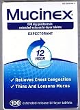 Mucinex 500 Tablets Immediate Extended Release Tablets (600mg)