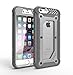 For iPhone 6/6s [Heavy Duty] Zarus ZUSLAB Case For Apple [Full-body Premium Hybrid Protective Cover] with Built-in HD Clear Screen Protector, Impact Resistant Bumper Armor Shield (Silver/Grey)