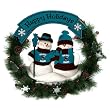 San Jose Sharks 22" Snowman Christmas Wreath - NHL Hockey