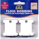 DMC 6102 Plastic Floss Bobbins, 28-Pack