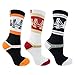 3 Pairs Strideline Athletic Men's Sport Crew Socks Strapped Fit One Size Designs