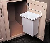 Door-Mounted Kitchen Garbage Can with Trash Door