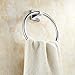 Leyden Solid Brass Chrome Finish Towel Ring Lavatory Home Decor Bath Shower Improvement Towel Racks and Holders