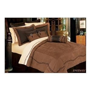 Barbwire Western Comforter Set - Full