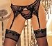 Shirley Stretch Jacquard and Embroidery Garterbelt