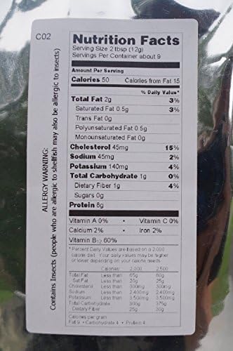 NMF Organic Cricket Flour NON GMO - MADE IN NORTH AMERICA - Protein2050-C Cricket Powder (Organic, 113g)