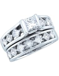 2.75CT-DIA 0.75CT-CPR BRIDAL SET