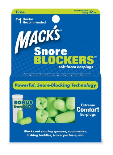 Macks Snore Blockers Soft Foam Earplugs, 12 Pair (Pack of 2) 51UkUHHmZNL Macks Snore Blockers Soft Foam Earplugs, 12 Pair (Pack of 2)