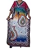 Womans Kaftans Blue Pink Lounger Wear Dress Kimono Sleeve Caftan Xxl
