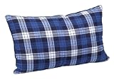 Outbound Polyester and Flannel Camp Pillow (Blue, Small)