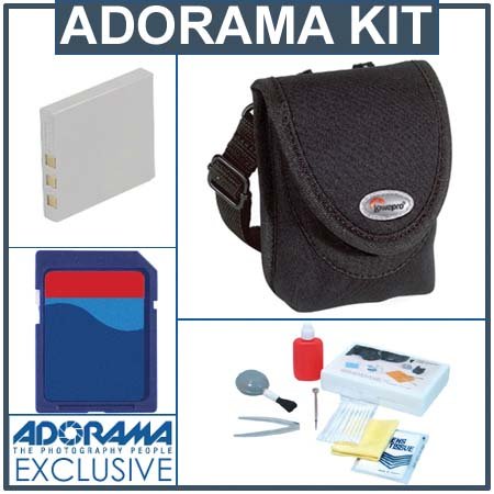 Accessory Kit for Pentax Optio A40, T20, W20, A10, A20 & A30 Digital Cameras