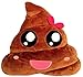 YINGGG Cute Poop Emoji Pillow Round Plush Toy, 32 x 32 x 10 cm