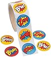 Superhero Sticker Roll - 100 pc