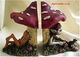 ANTHONY FISHER Hiding Places Pair of Wicked Pixies Bookends