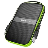 SP シリコンパワー 2.5インチ 1TB USB3.0 Armor A60 IPX4防水 耐衝撃(米国軍用規格 高さ122cm自然落下テスト合格品) 本体にケーブル収納可能 キズに強い表面加工 シリコンラバー 3年保証 ポータブルハードディスク ブラック SP010TBPHDA60S3K