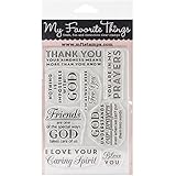 My Favorite Things Lisa Johnson Designs Stamps Sheet, 4 by 6-Inch, Words of Inspiration