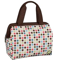 Thermos Raya 9 Can Duffle Lunch Cooler, Pink Dot