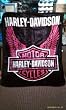 Harley Davidson Twin Size Super Plush Throw Blanket-PINK