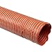 Heat-Flex BDS Fiberglass Duct Hose, Iron Oxide Red, For Use With Air, Fume