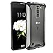 Poetic Affinity Series Premium Thin/No Bulk/Protection Where its Needed/Clear/Dual Material Protective Bumper Case for LG K7/LG Tribute 5 (2016) - Black/Clear