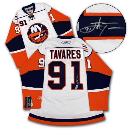JOHN TAVARES NY Islanders SIGNED White Rookie Jersey